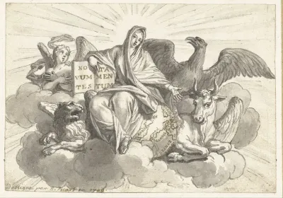 Vignet met het Nieuwe Testament