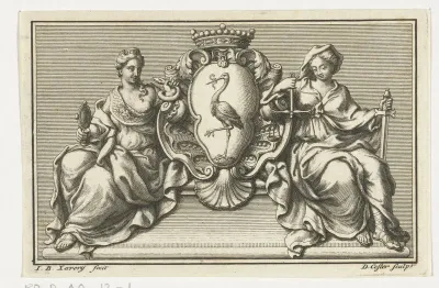 Vignet met het stadswapen van Den Haag