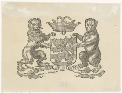 Vignet met het wapen van de stad Brugge