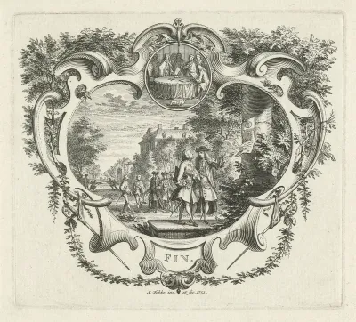 Vignet met historische gebeurtenissen rondom Frederik III