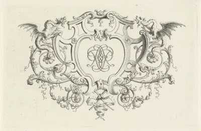 Vignet met monogram