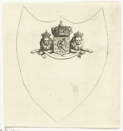 Vignet met wapen van Nederland