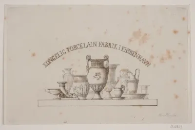 Vignet til Den Kongelige Porcelænsfabrik København