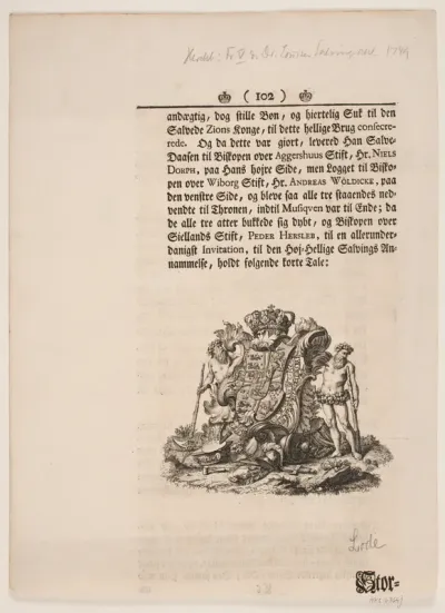 Vignet til Frederik d. IV's salvingsakt