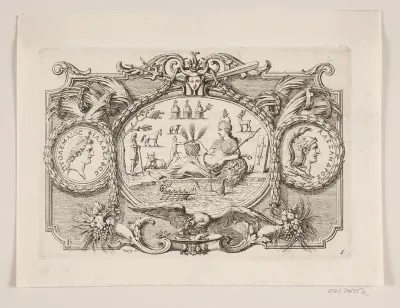 Vignet til Frederik Lodvig Norden, "Voyage d'Egypte et de Nubie", København 1755
