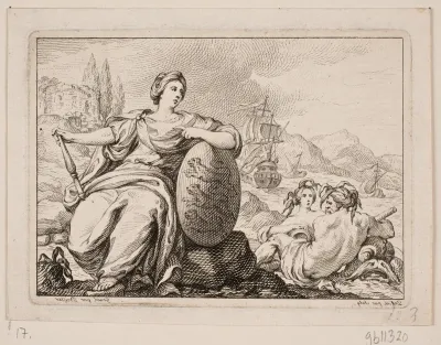 Vignet til P. H. Mallet: Histoire de Danemarc I, 1758