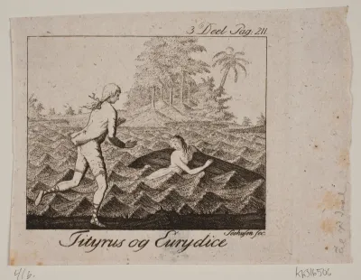 Vignet. Tityrus og Eurydice
