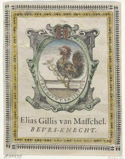 Vignet van Elias Gillis van Masschel