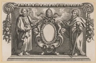 Vignette for a Book Dedicated to Pope Urban VII