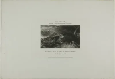 Vignette to Mr. Constable's English Landscape. Hampstead Heath Middlesex. Ut Umbra sic Vita