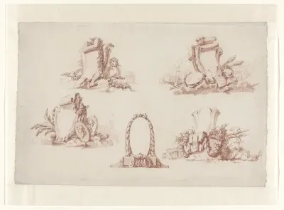 Vijf cartouches
