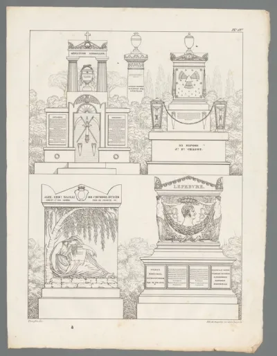 Vijf grafmonumenten