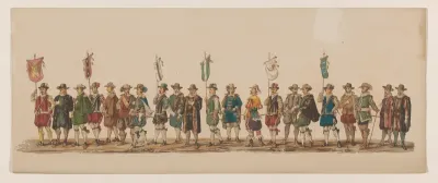 Vijfde groep in Delftse optocht van 1862