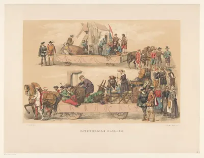 Vijfde groep van Utrechtse maskerade in 1856