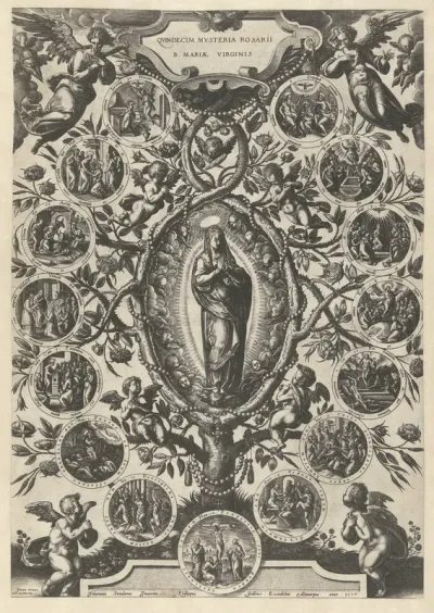 Vijftien mysteriën van de rozenkrans van de Maagd Maria