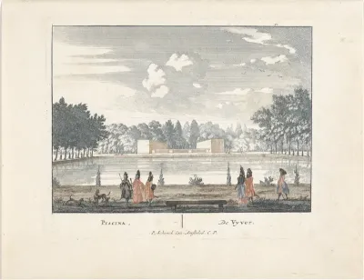 Vijver in de tuinen van Paleis Het Loo