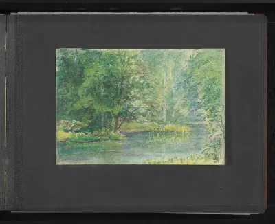 Vijver in het Kurpark te Wiesbaden