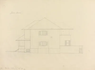 Vila Breyer, južno pročelje
