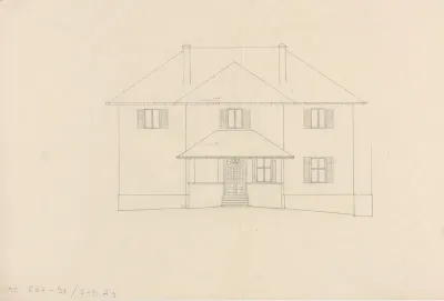 Vila Breyer, pročelje