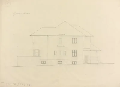Vila Breyer, sjeverno pročelje