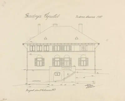 Vila Čepulić, južno pročelje