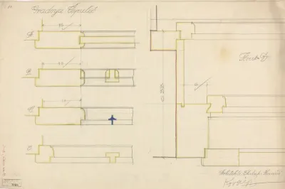 Vila Čepulić, prozori/tlocrti A, B, C, D, E
