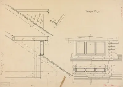 Vila Frangeš, mansarda/detalji/prozor, krovište