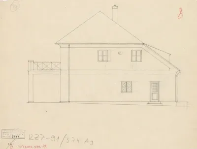 Vila Horvatić, pročelje