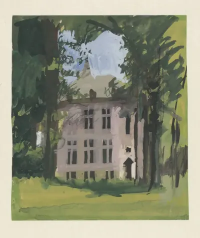 Villa tussen bomen