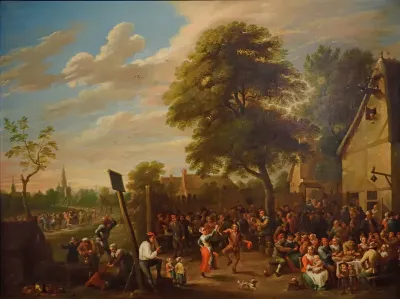 Village festival with Antwerp beyond
