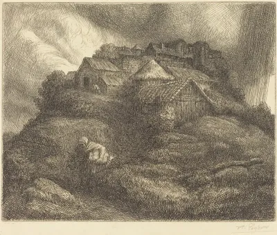 Village of Saint Pierre during a Storm