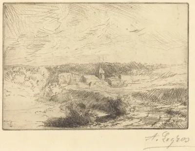 Village of Wimille, near Boulogne  (Village de Wimille, pres Boulogne)