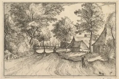 Village Road, plate 4 from "Regiunculae et Villae Aliquot Ducatus Brabantiae"
