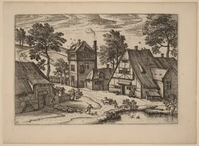 Village with Pond
