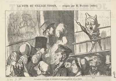Villageois économes se contentant ... ;  A la campagne, pas de grèves de cochers ...