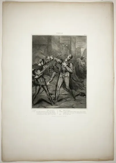 Villain, Thou Diest, plate ten from Othello