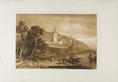 Ville de Thun, plate 59 from Liber Studiorum