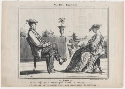 Villégiature, from "Ces Bons Parisiens"