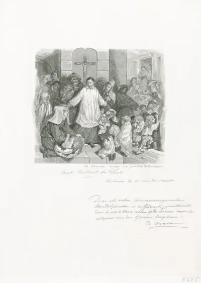 Vincent de Paul tussen de armen