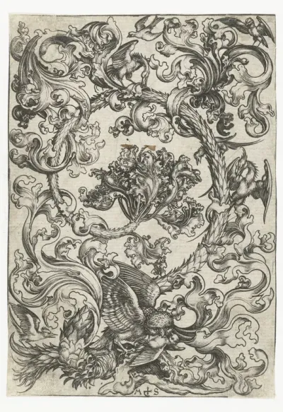 Vine Ornament with Birds