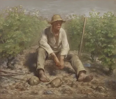 Vineyard Labourer Resting