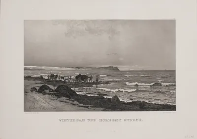 Vinterdag ved Hornbæk strand