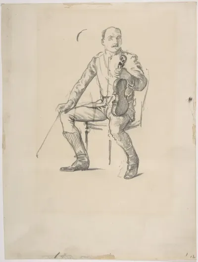 Violinist: study from life