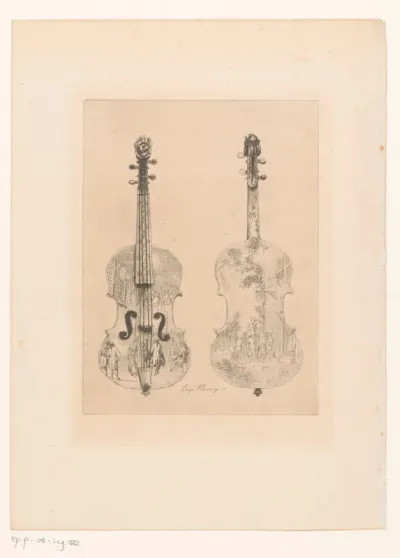 Violon de faience (collection de J.F. Loudon de la Haye)