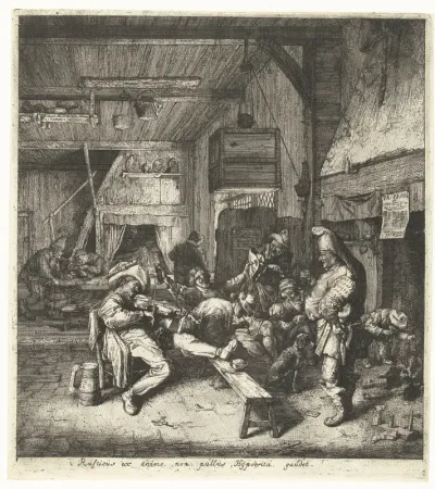 Vioolspeler in de herberg