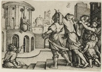 Virgil Suspended in a Basket, copy