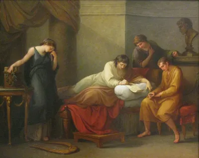 Virgil Writing His Epitaph at Brundisi