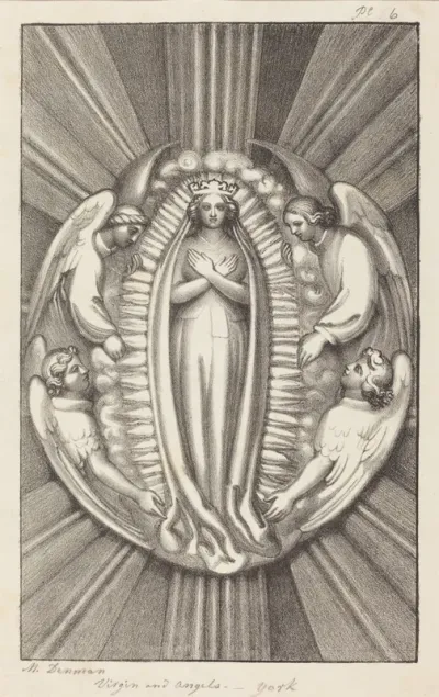 Virgin and Angels, a Key Stone in York