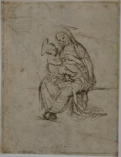 Virgin and Child (recto); Putti (verso)