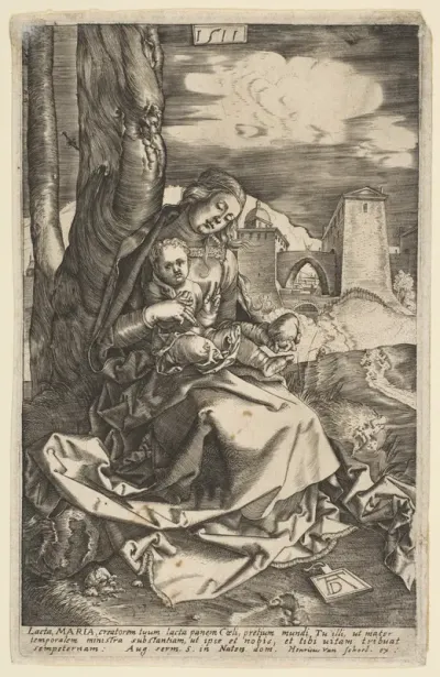 Virgin and Child with a Pear, copy
